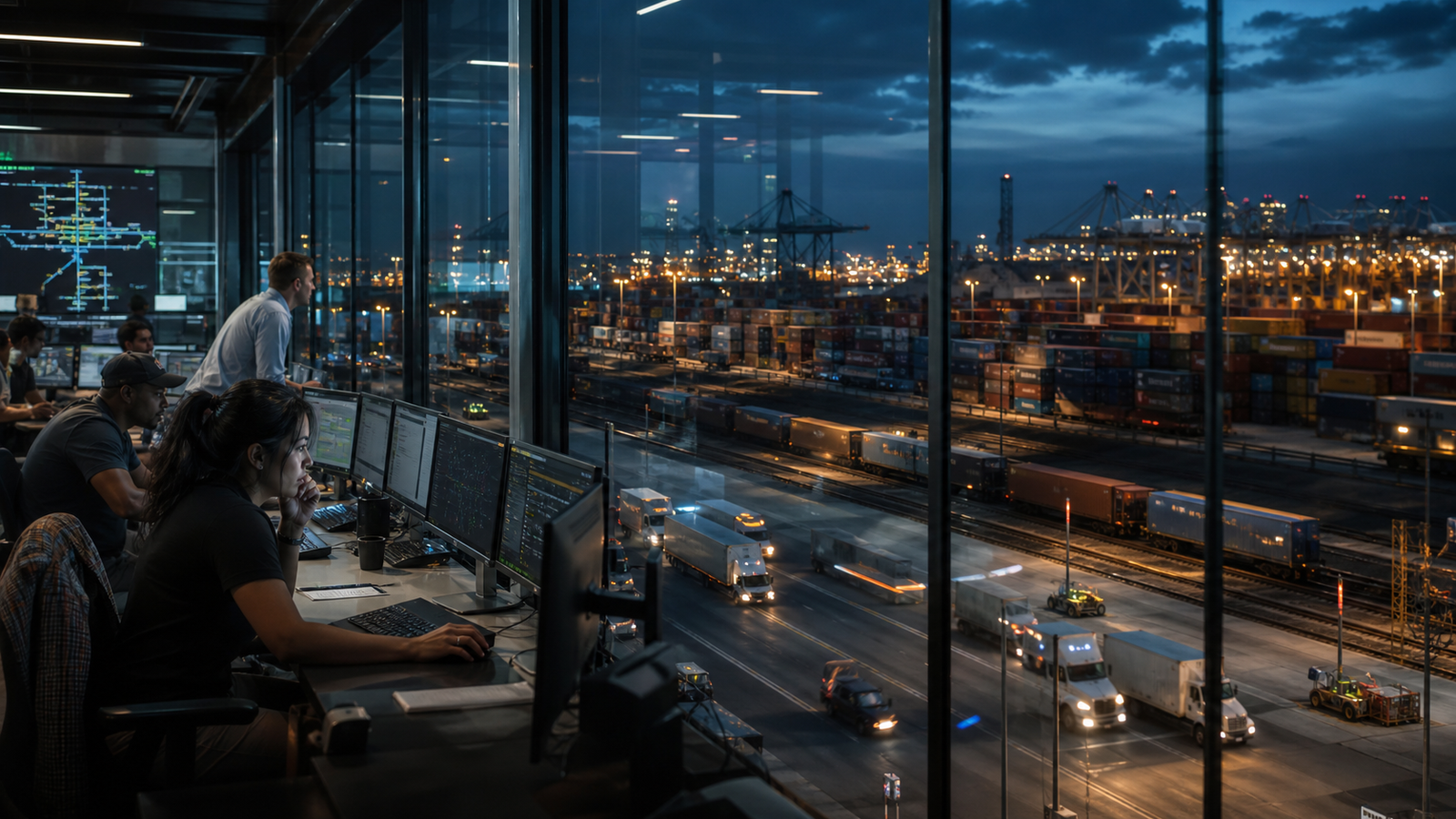Freight operations control room